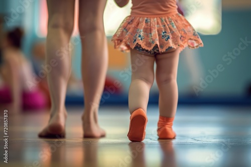 Close-Up of Childs Legs and Feet on the Beach