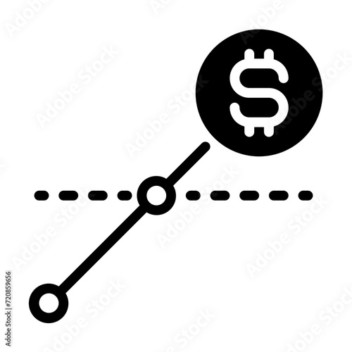Average icon, glyph icon style