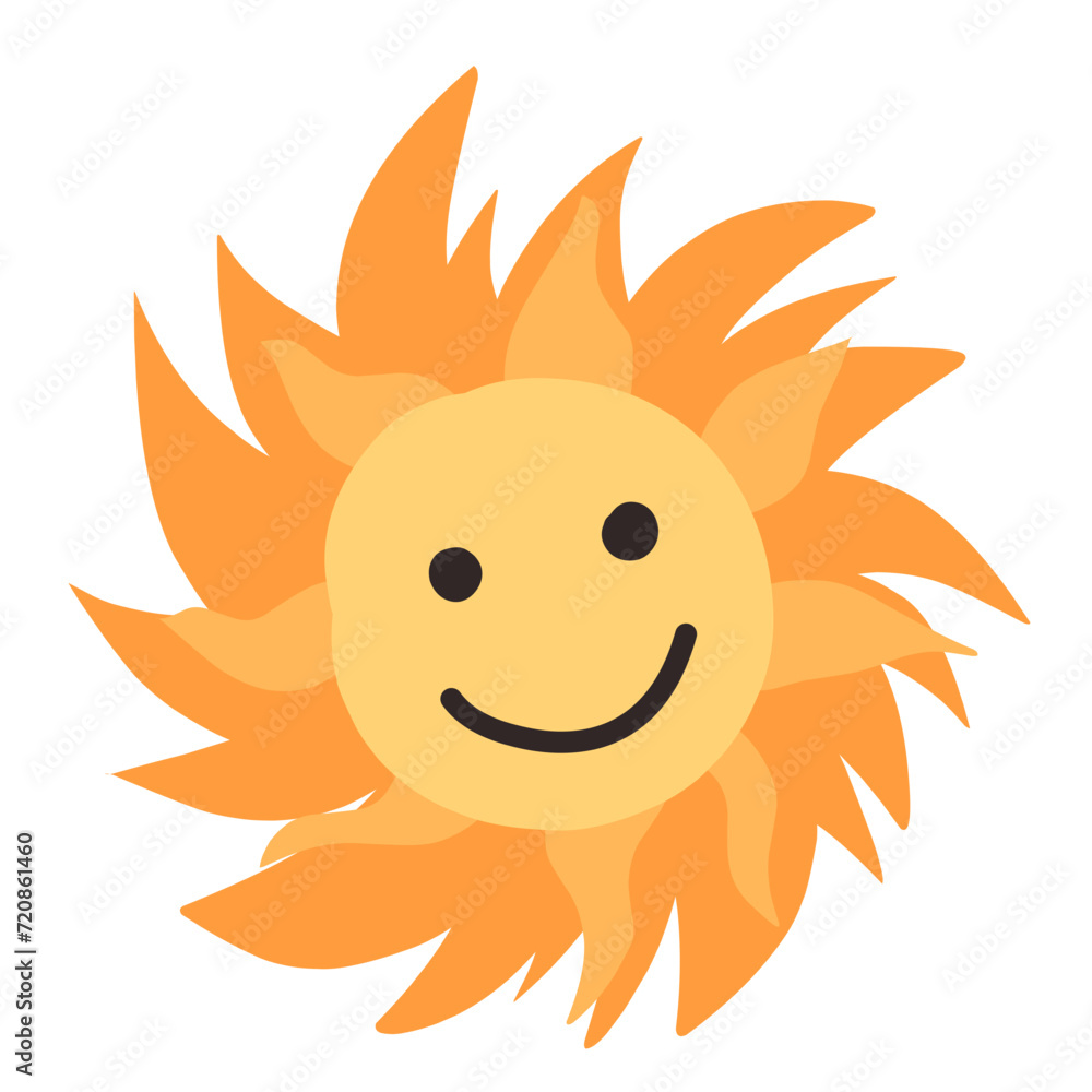 Cute sun doodle