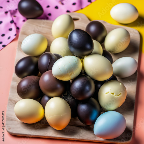 eggs made of chocolate for easter events