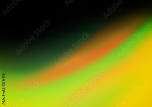 Dark Green, Yellow vector abstract blurred pattern. A vague abstract illustration with gradient. The background for your creative designs.
