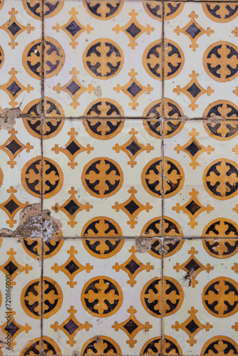Traditional ornate Portuguese decorative tiles (ID: 720866000)