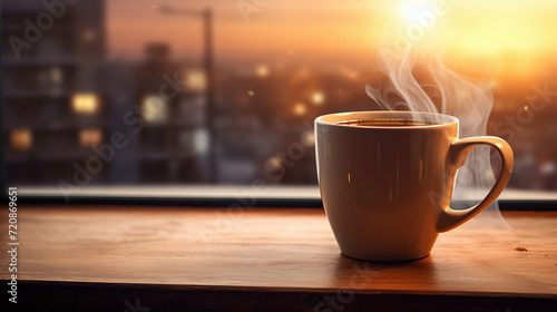 cup of coffee on a table