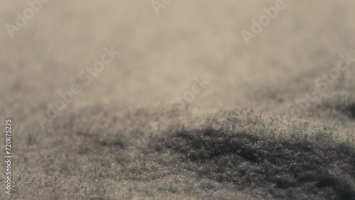 snow falling on snow close-up