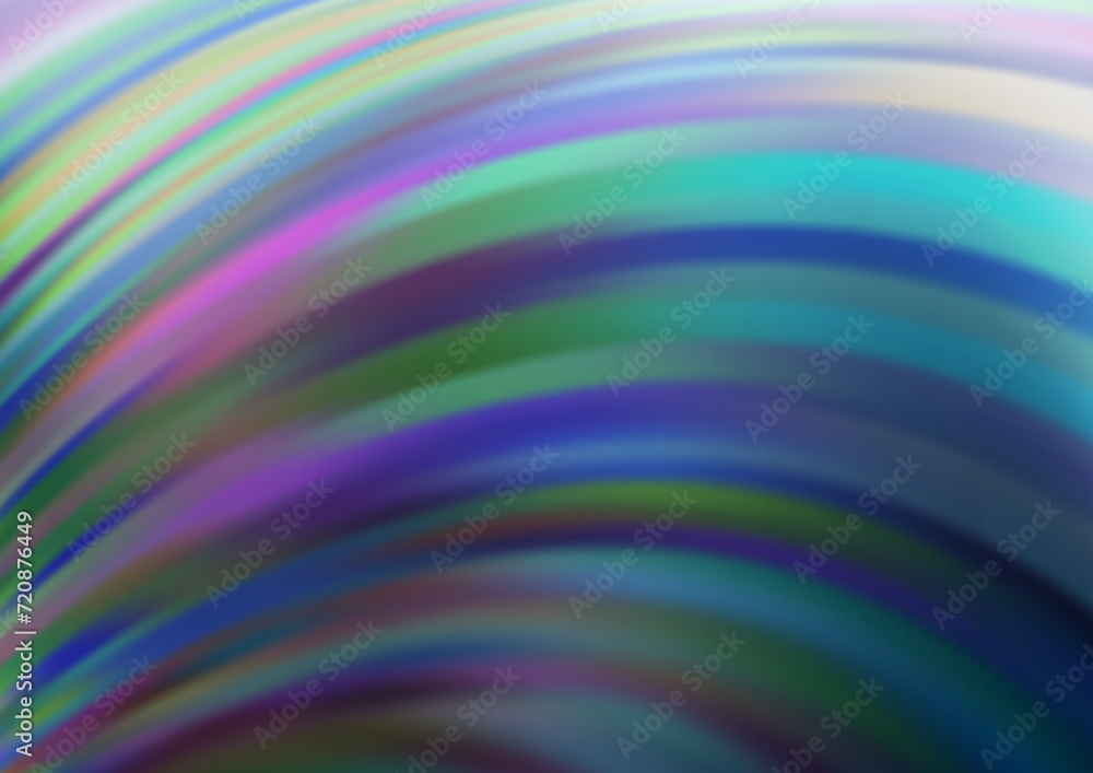 Fototapeta premium Light BLUE vector template with bent lines. Shining illustration, which consist of blurred lines, circles. The best blurred design for your business.