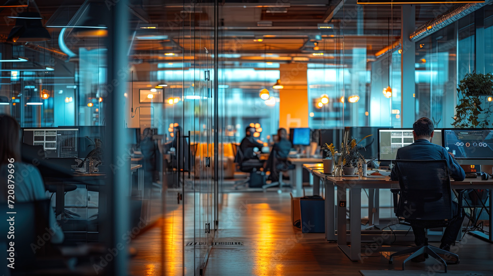 Fototapeta premium Interacting with the Digital Realm: User Engagement in a Cyber World of Data Protection