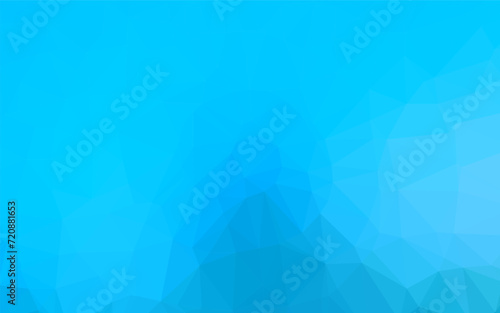 Light BLUE vector triangle mosaic cover. A vague abstract illustration with gradient. Polygonal design for your web site.