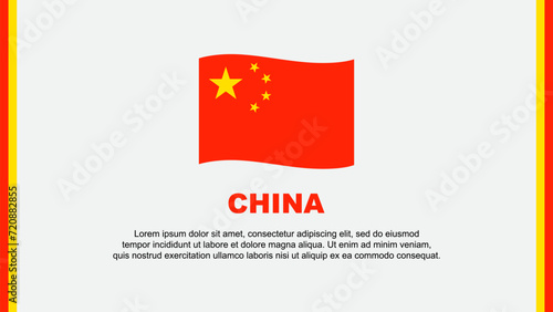 Free Download China Flag Abstract Background Design Template. China Independence Day Banner Social Media Vector Illustration. China Cartoon - GFXLoad