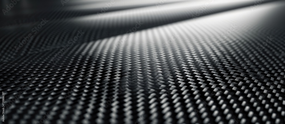 Black carbon fiber texture on composite material.