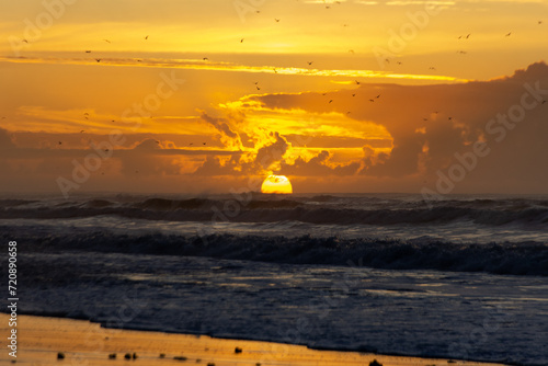 Atardecer en el mar  photo