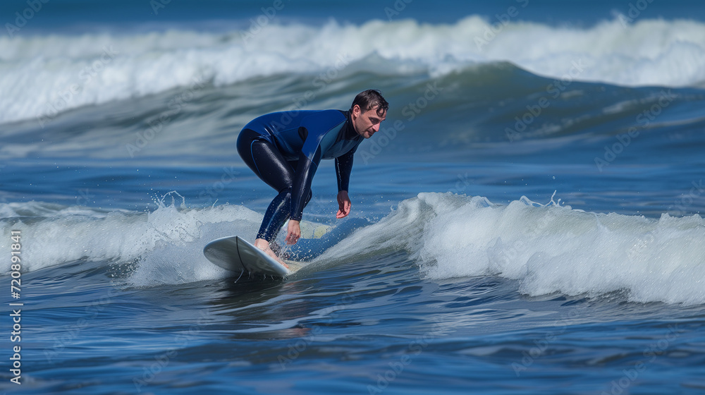 Dynamic surfing visuals. Wave riding action scenes. Image captures the exhilarating essence of surfing, ideal for conveying the thrill and skill of this water sport. Dynamic surfing visuals. Wave riding action scenes. Image captures the exhilarating essence of surfing, ideal for conveying the thrill and skill of this water sport.