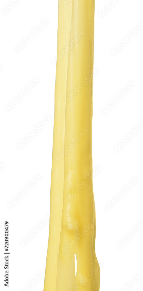 Stretching delicious melted cheese isolated on white Stretching delicious melted cheese isolated on white