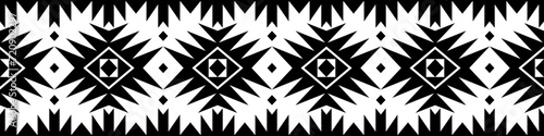 Seamless geometric border. Polynesian wrist tattoos Black bracelet pattern. Traditional Maori design for creating templates and printing patterns.