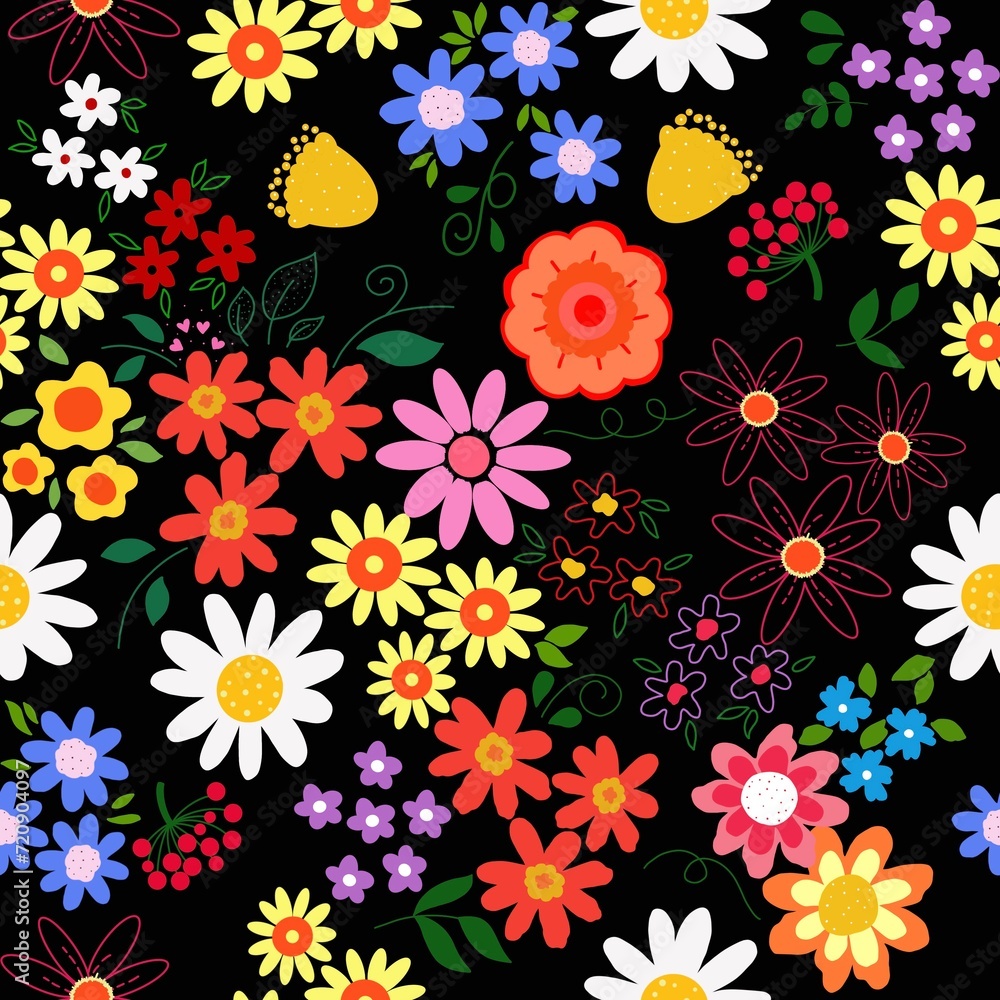 Seamless floral pattern.Silhouette of flowers with branches, leaves and berries. Abstract roses, tender pastel colors. Perfect for cotton fabric, texture, paper, shawls. Seamless floral pattern.Silhouette of flowers with branches, leaves and berries. Abstract roses, tender pastel colors. Perfect for cotton fabric, texture, paper, shawls.