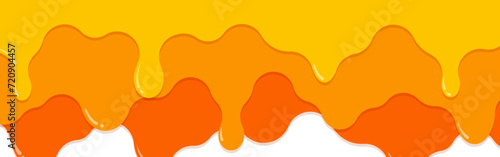 フレーム素材_垂れた液体_オレンジ