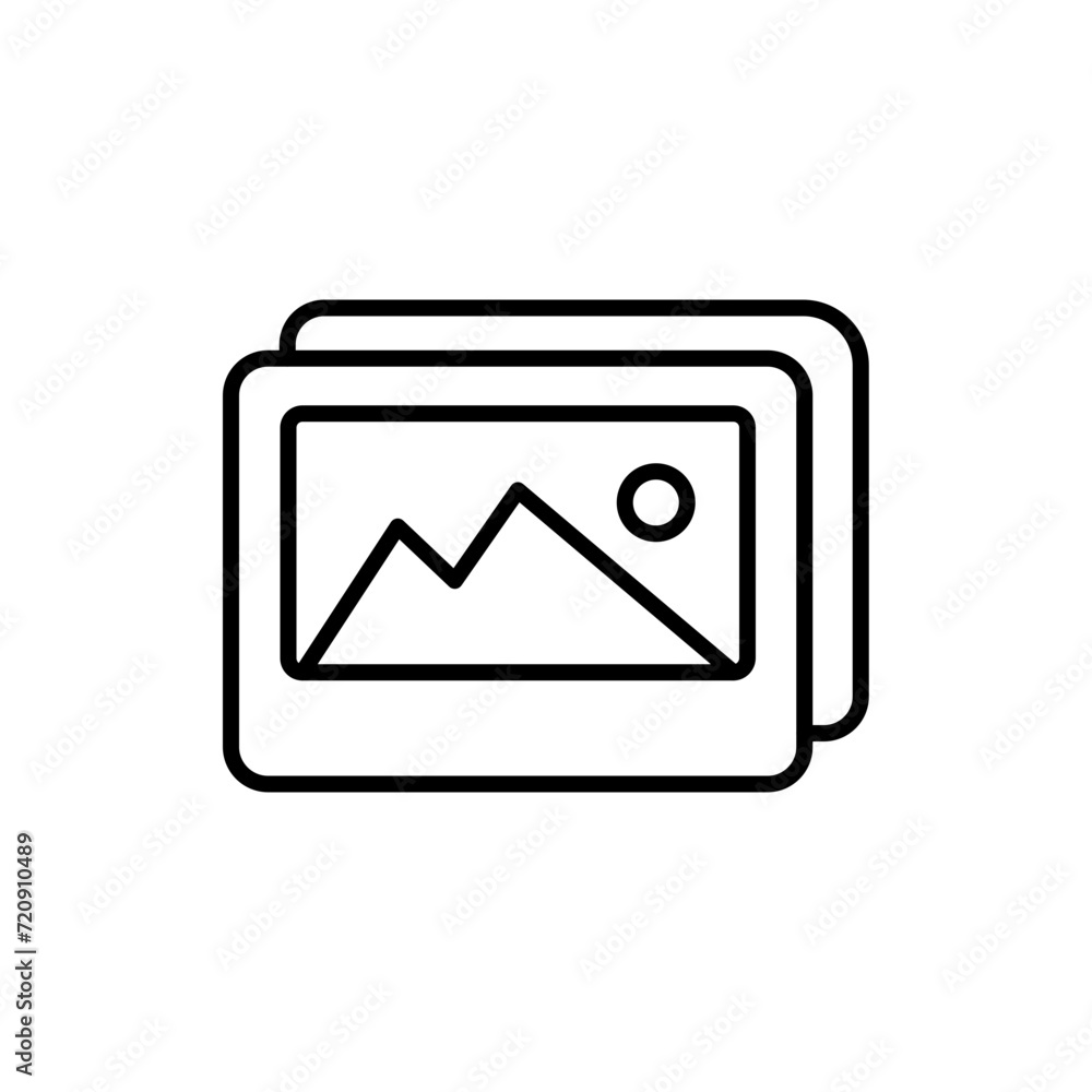Picture outline icons, minimalist vector illustration ,simple transparent graphic element .Isolated on white background Picture outline icons, minimalist vector illustration ,simple transparent graphic element .Isolated on white background