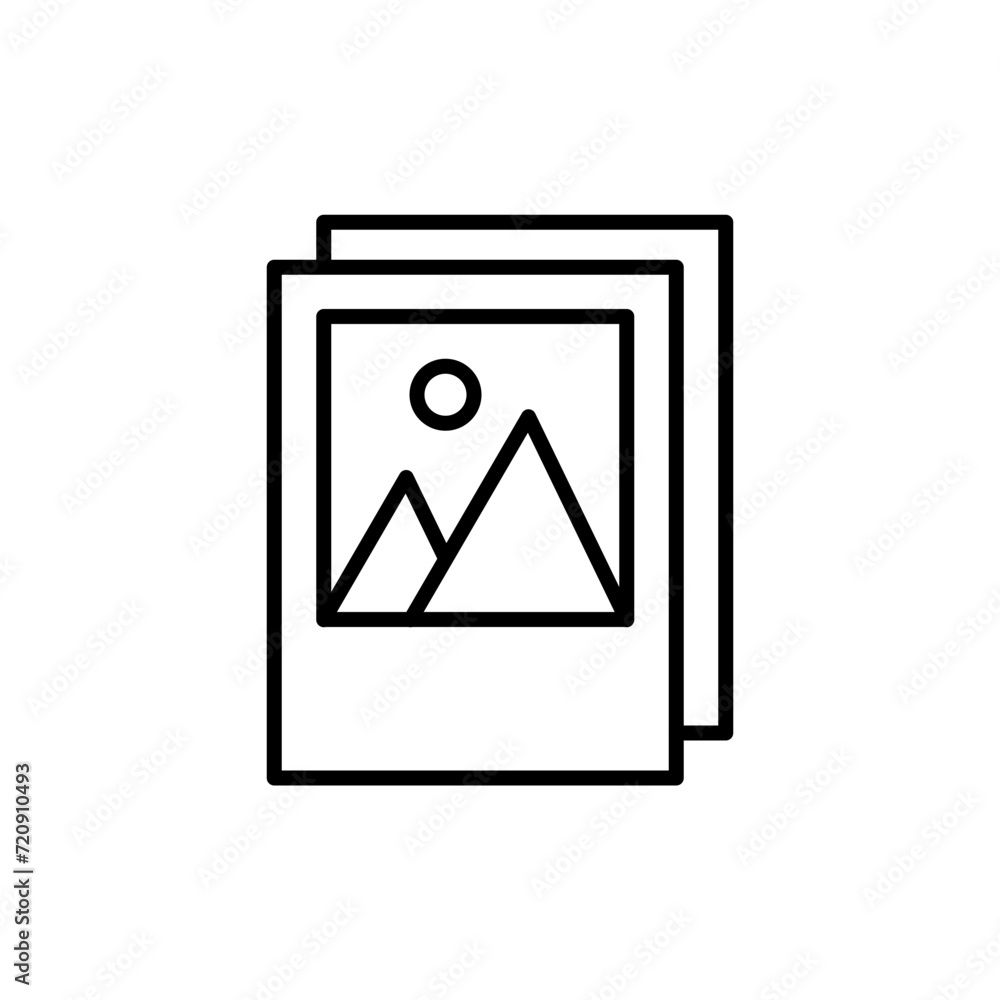 Picture outline icons, minimalist vector illustration ,simple transparent graphic element .Isolated on white background Picture outline icons, minimalist vector illustration ,simple transparent graphic element .Isolated on white background