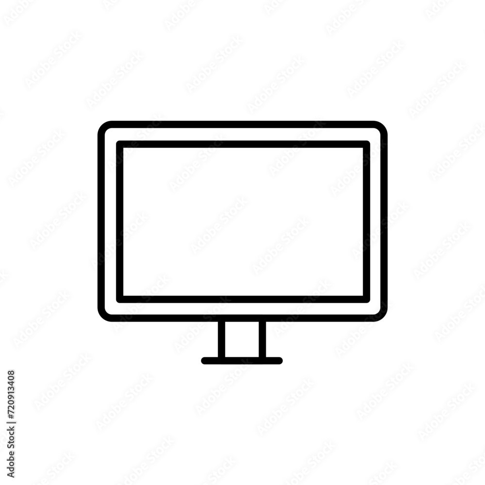 Monitor outline icons, minimalist vector illustration ,simple transparent graphic element .Isolated on white background Monitor outline icons, minimalist vector illustration ,simple transparent graphic element .Isolated on white background