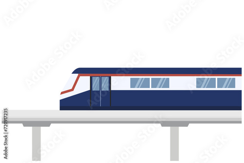 BTS Sky train vector Illustration. Transportation concept