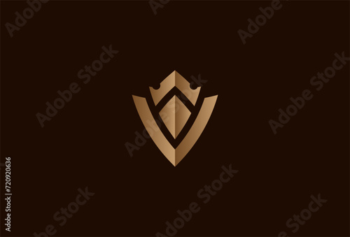 Initial V Crown logo. letter V with Crown combination. Flat Vector Logo Design Template element. vector illustration