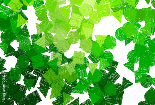 Light multicolor, rainbow vector layout with circles, lines, rectangles.