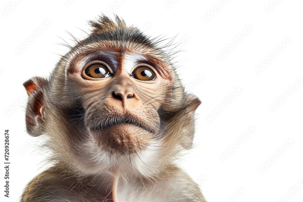 Monkey on a white background Monkey on a white background