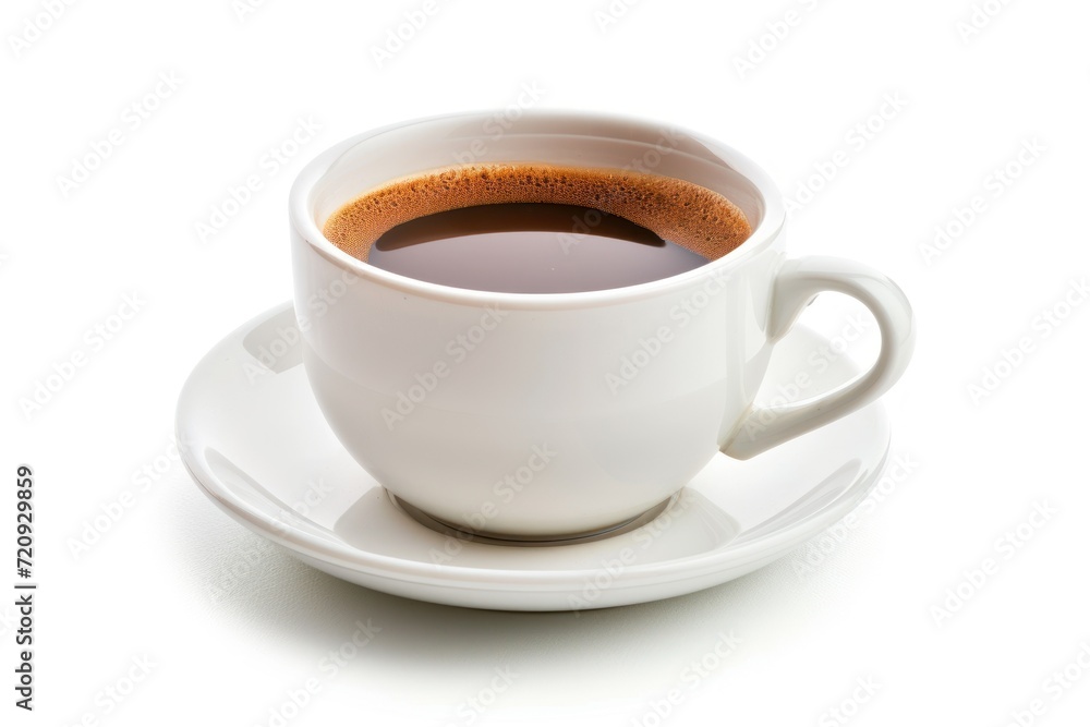 a cup of coffe isolated on a white background a cup of coffe isolated on a white background