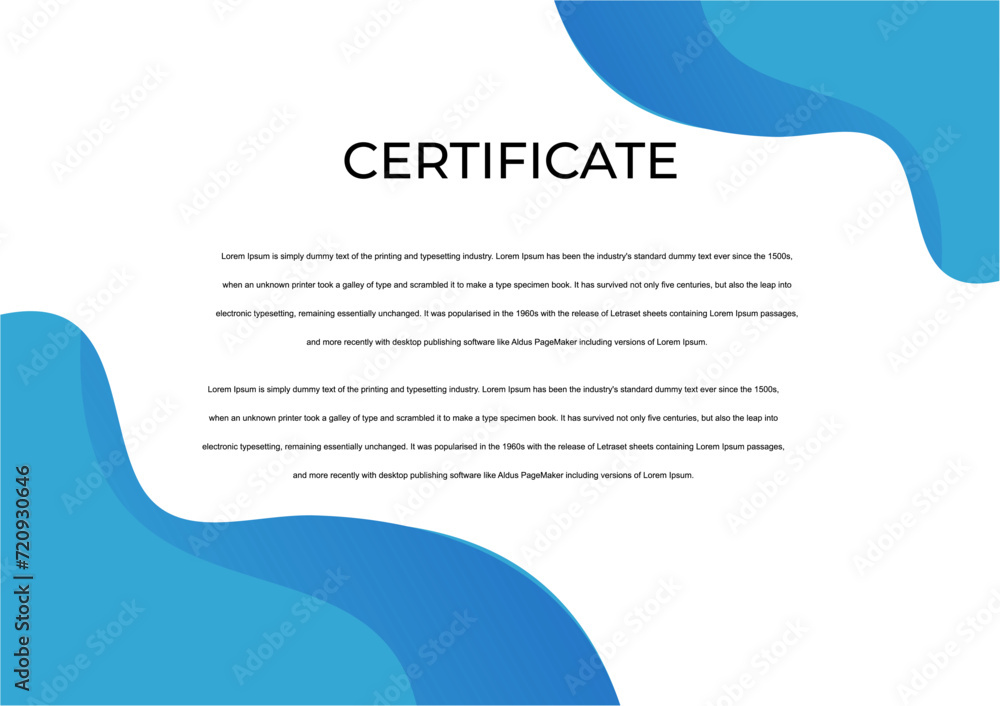Template Certificate Design Template Certificate Design