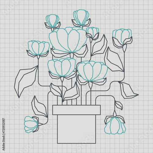 Flower, Florals and Blossom Vectors Design.