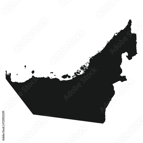 United Arab Emirates map icon vector