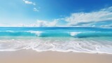Serene beach scenery ideal for your project