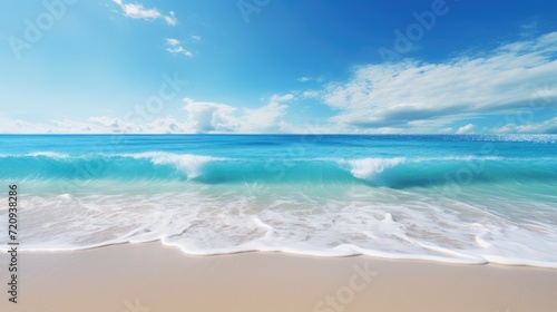 Serene beach scenery ideal for your project