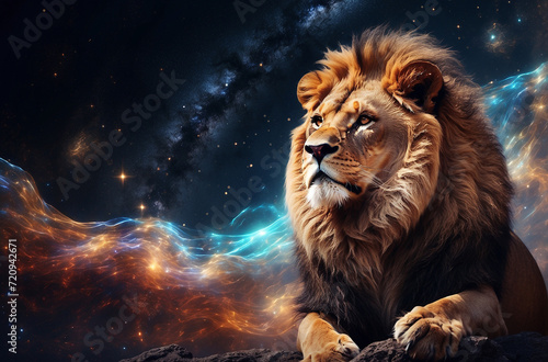 lion in the night