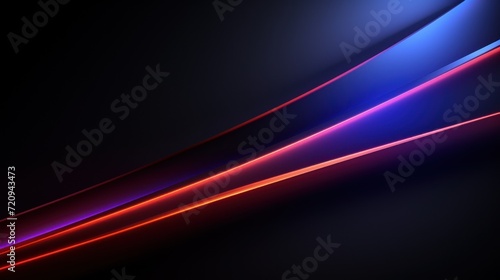 Neon lines abstract background. illustration. Futuristic design. Generative AI