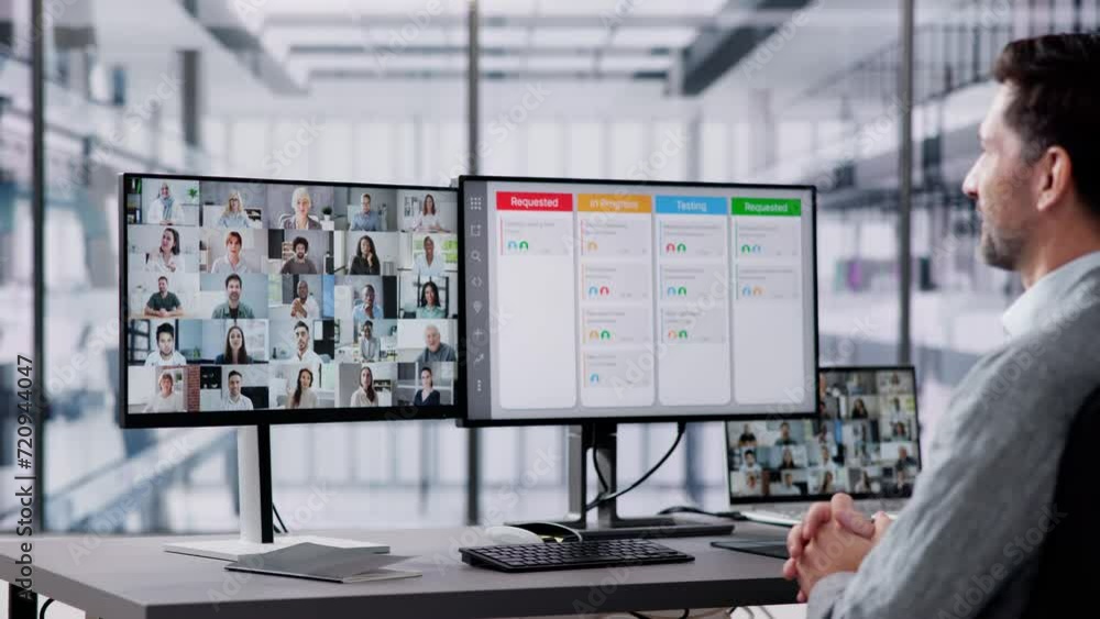 Online Remote Video Conference Webinar Scrum Meeting Online Remote Video Conference Webinar Scrum Meeting
