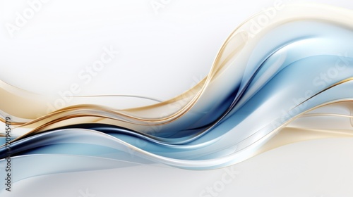 Abstract wavy background. 3d rendering, 3d illustration. Generative AI