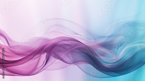 Abstract background with purple and blue wavy lines. design. Generative AI