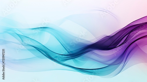 Abstract background with blue and purple waves. illustration. Eps 10. Generative AI
