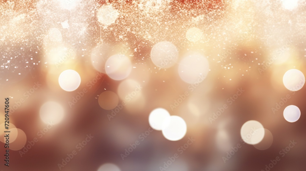 Glittering Light: Abstract Christmas Background with Shimmering Awards and Snowflakes AI Generated