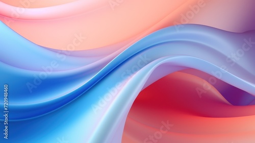 Abstract wavy background. illustration. Colorful gradient waves. Generative AI