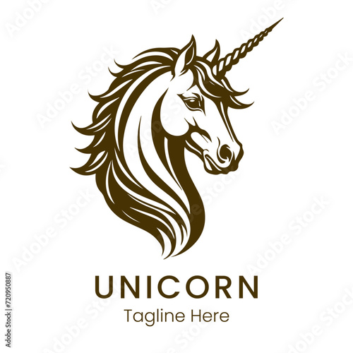  unicorn logo design template