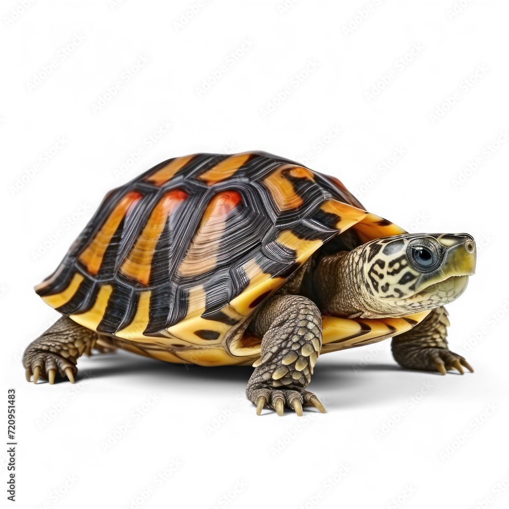 Cute baby turtle isolated on transparency background PNG