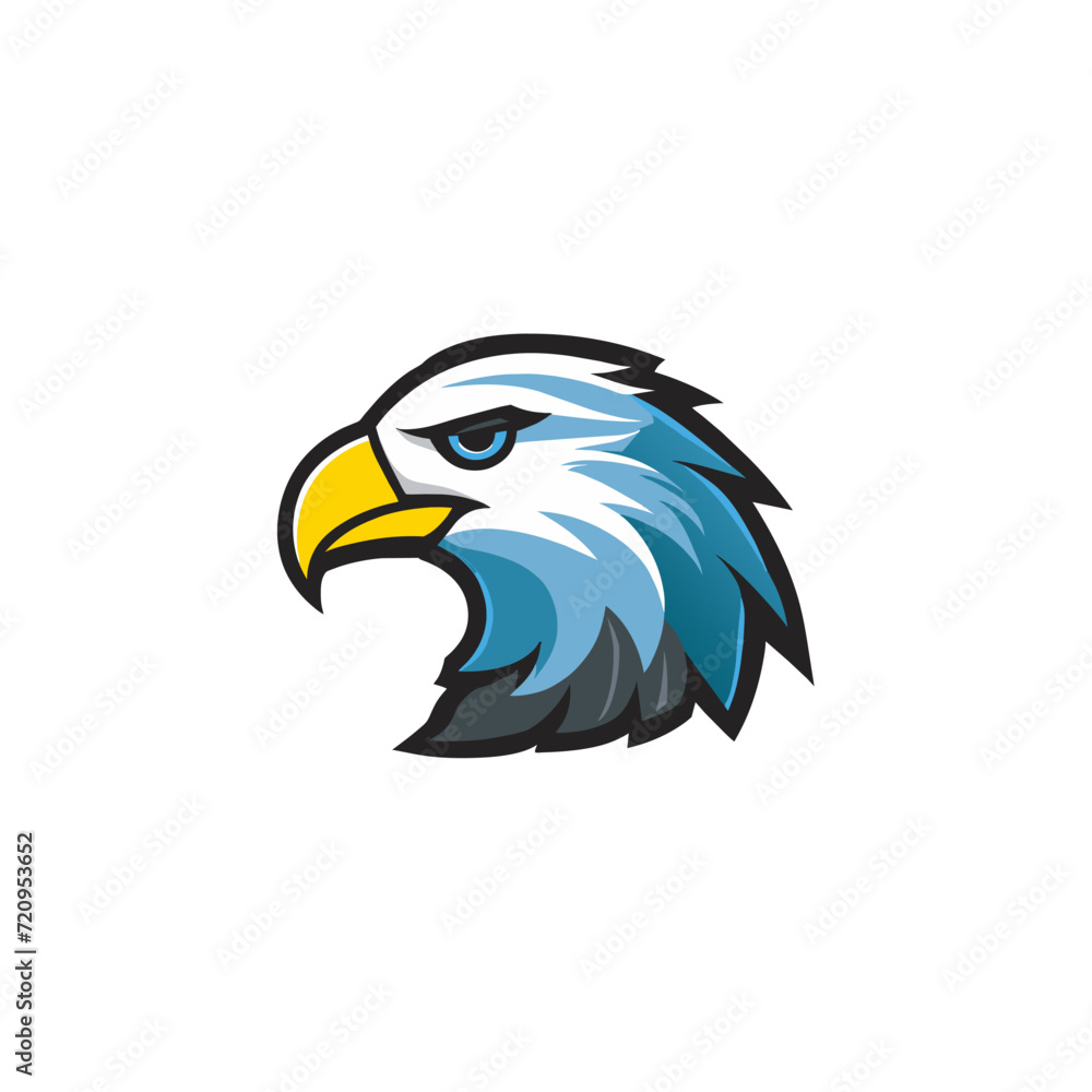 Obraz premium Eagle head logo vector illustration