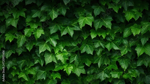 Green leaves background. Green leaves texture. Natural green leaf wall. Generative AI