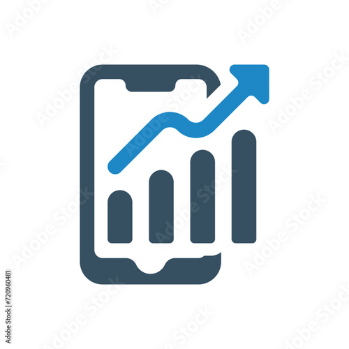 chart icon vector illustration