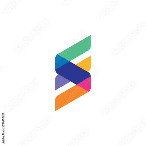Free Download Letter S Logo Design vector template Media Corporate Linear Outline style. Colorful Logotype concept symbol icon art - GFXLoad