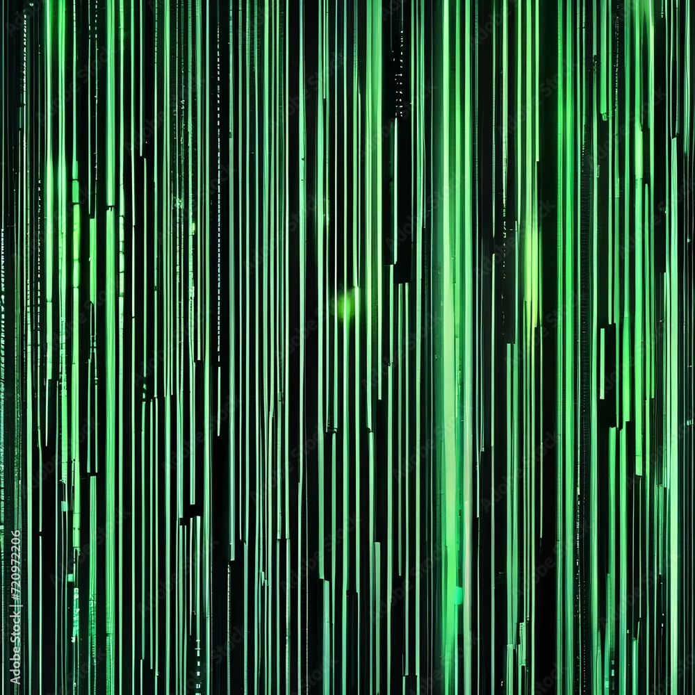 Digital code rain, falling lines of green code on a black background, cyberpunk aesthetic5 Digital code rain, falling lines of green code on a black background, cyberpunk aesthetic5