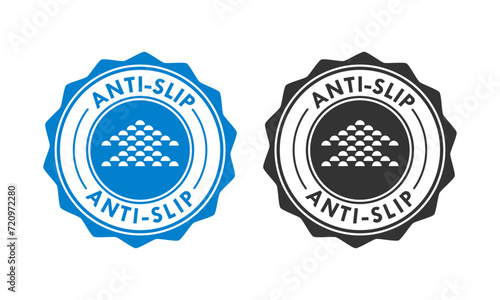 Anti-slip design badge template illustration photo