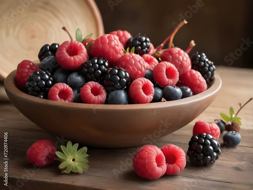 berries on a plate