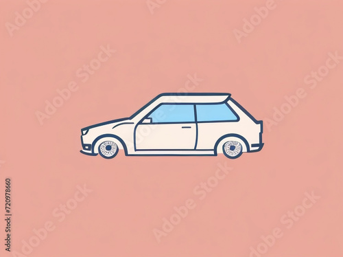 retro car illustration